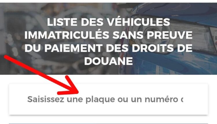 la liste des 2646 véhicules illégalement immatriculés