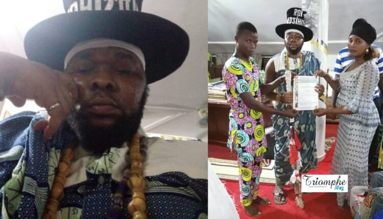 Sa Majesté Amandjihoudé Savi Dodo 2 de Bopa élevé au grade d'empereur des Ogbonis Bis.jpg