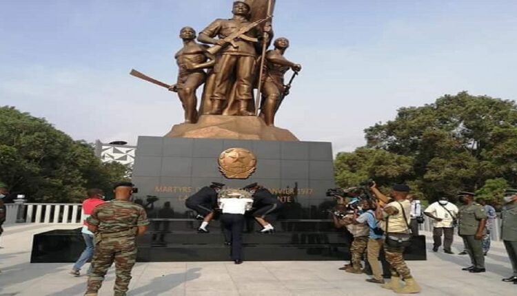 Place des martyrs, Attaque des mercenaires au Bénin du 16 janvier 1977