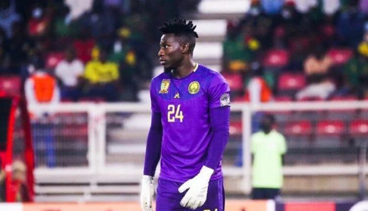 André Onana, le gardien de l’équipe de football du Cameroun b