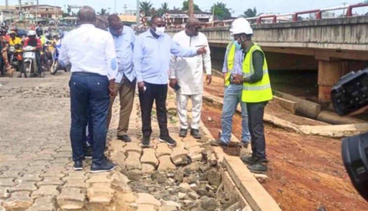 Visite du piste cyclable de l'échangeur de Godomey