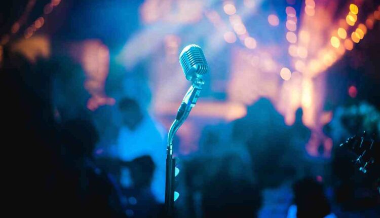 un artiste en concert