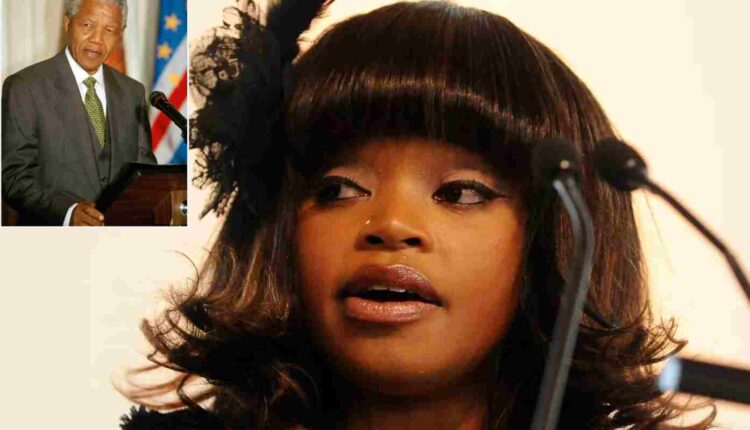 Zoleka Mandela, une petite-fille de Nelson Mandela Crédit Ben Stansall AFP (1)